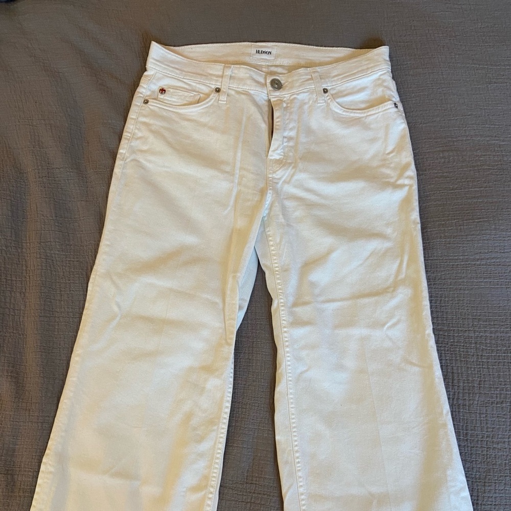 Hudson Sammi Wide Leg Cropped Jeans